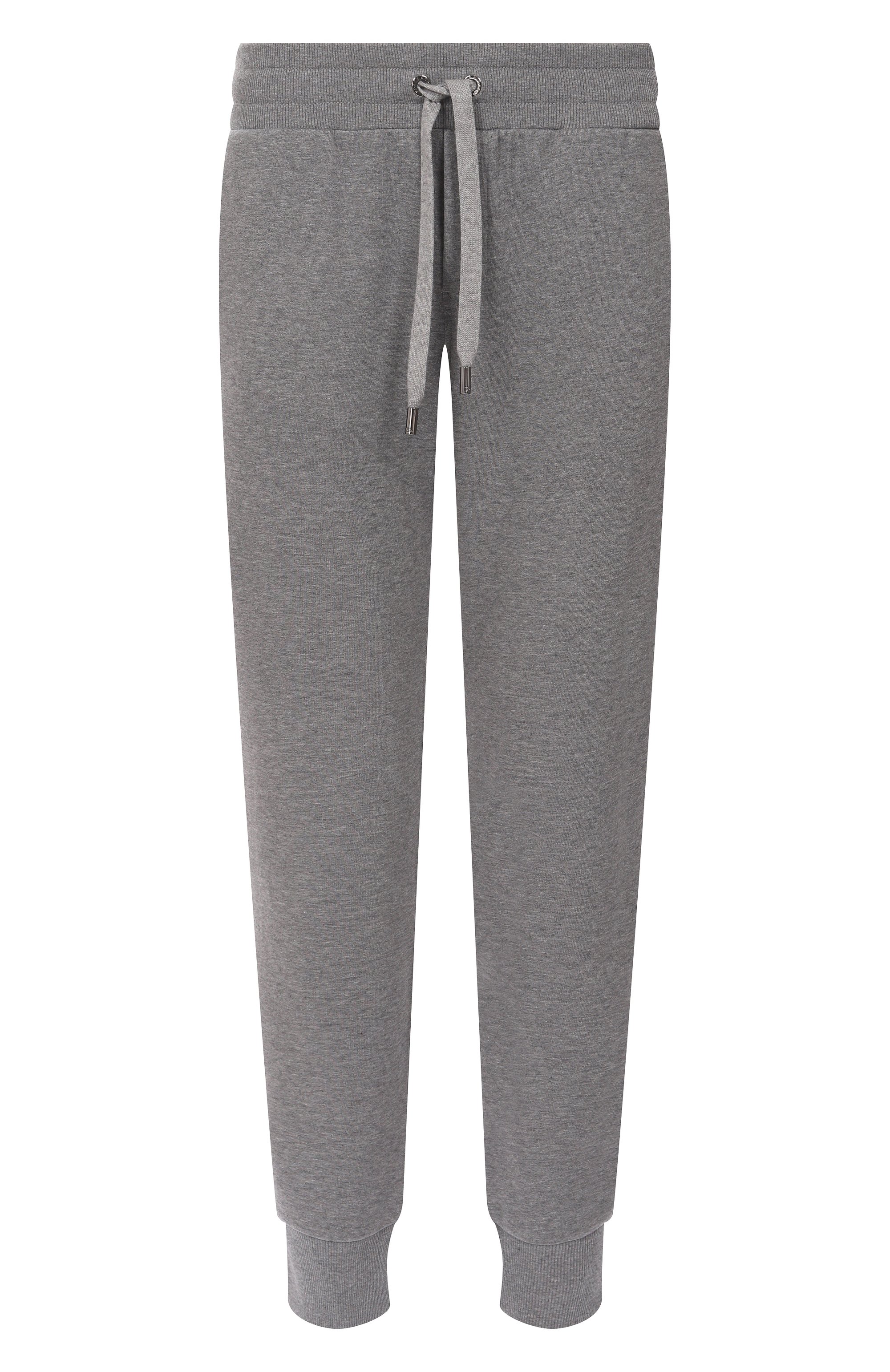 Хлопковые джоггеры DOLCE & GABBANA серого цвета по цене 75300 руб., арт. GP07TT/G7N7B, фото 1 Хлопковые джоггеры DOLCE & GABBANA, арт. GP07TT/G7N7B, фото 1