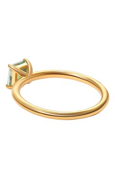 Женское кольцо с зеленым фианитом JEWLIA золотого цвета, арт. JR-116зп | Фото 3 (Нос: Не проставлено; Региональные ограничения белый список (Axapta Mercury): Не проставлено; Материал: Серебро)