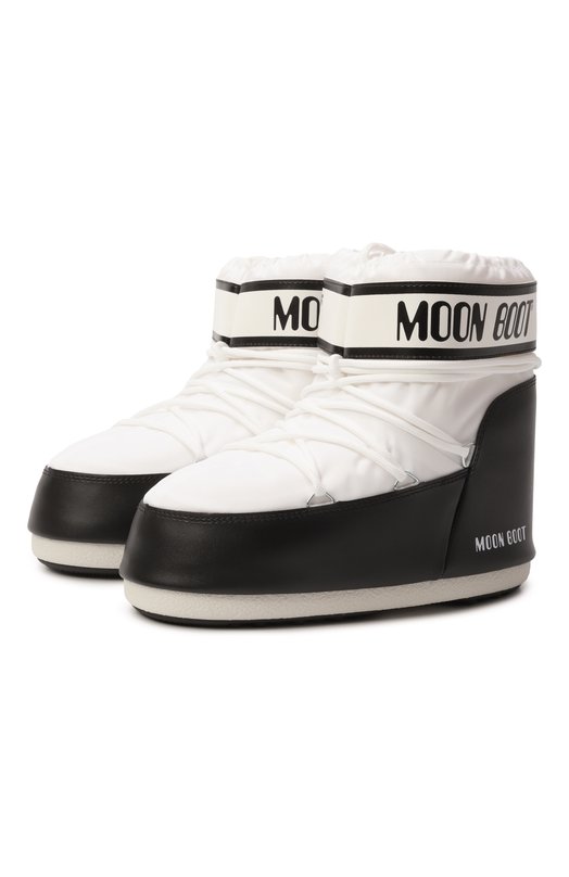Текстильные полусапоги Icon Low Moon Boot 80D1409340 Чёрно-белый 80D1409340