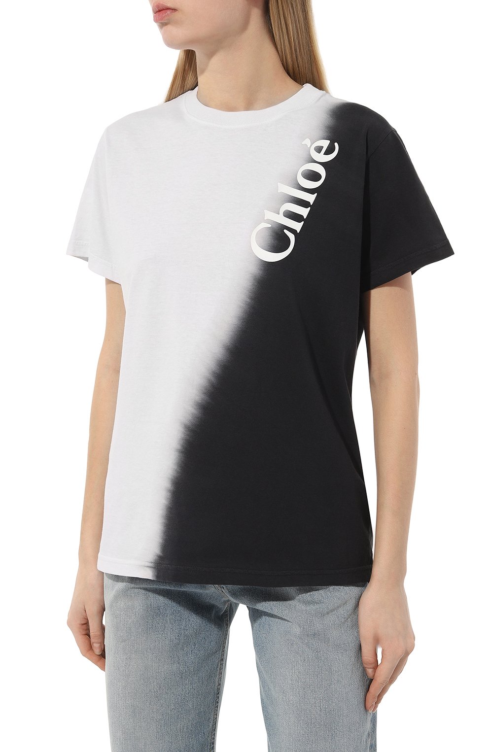 Хлопковая футболка CHLOÉ, арт. CHC23AJH01/181, фото 3