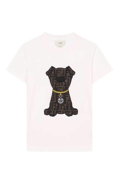 Хлопковая футболка FENDI, арт. JMI503/7AJ/3A-6A