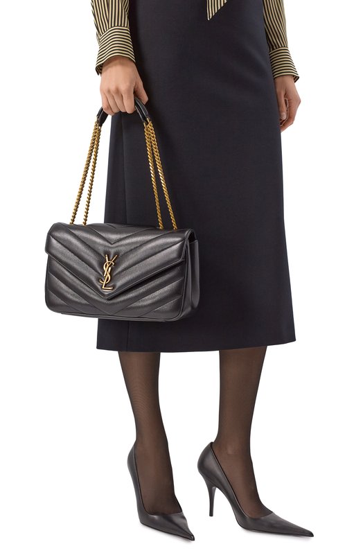 Сумка Loulou medium Saint Laurent 801439/AAEAX Чёрный  801439/AAEAX Фото 2