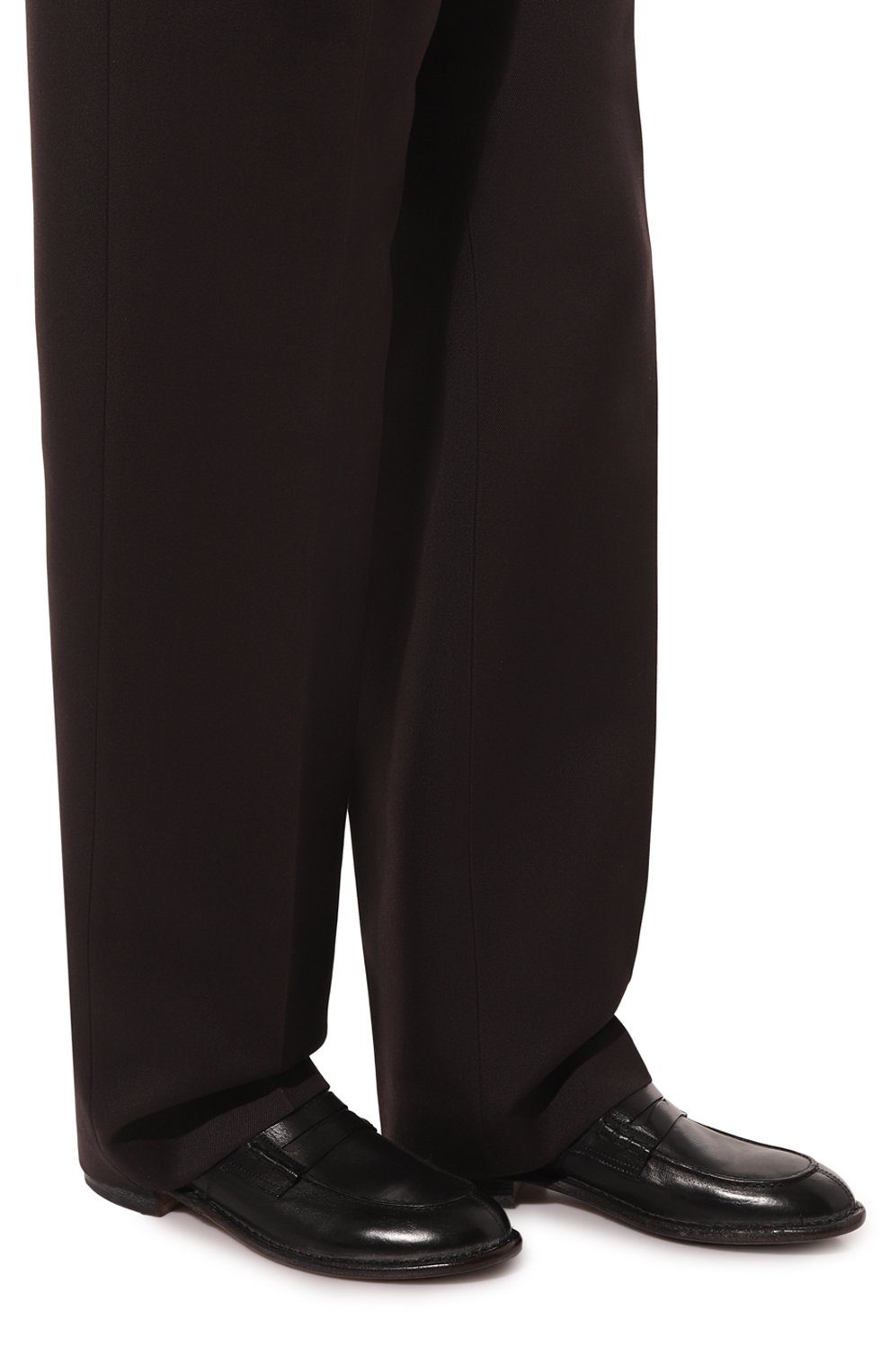 Кожаные лоферы MOMA черного цвета по цене 47300 руб., арт. 2ES419-NAC, фото 3 Кожаные лоферы MOMA, арт. 2ES419-NAC, фото 3