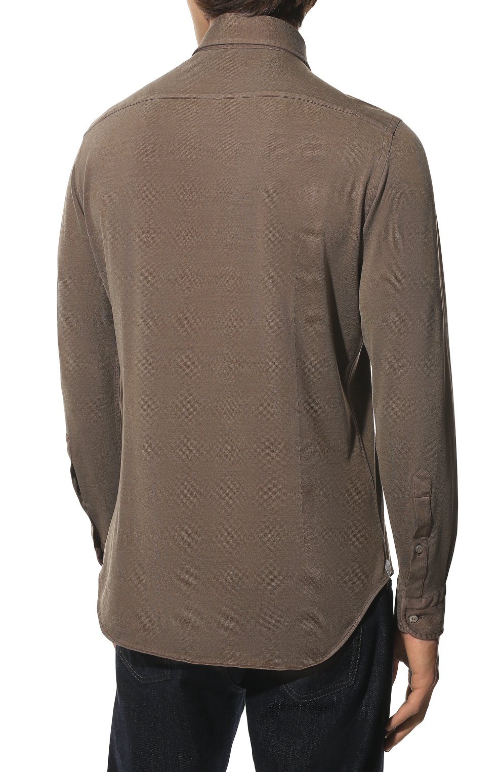 Рубашка из хлопка и шелка LORO PIANA, арт. FAM1834, фото 4