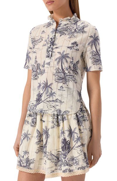 Хлопковое поло ZADIG AND VOLTAIRE, арт. WWT001980, фото 3