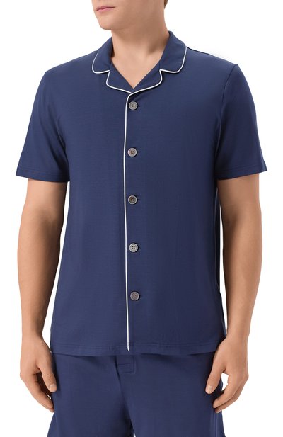 Пижама DEREK ROSE темно-синего цвета по цене 48450 руб., арт. 4090/BASE001, фото 3 Пижама DEREK ROSE, арт. 4090/BASE001, фото 3