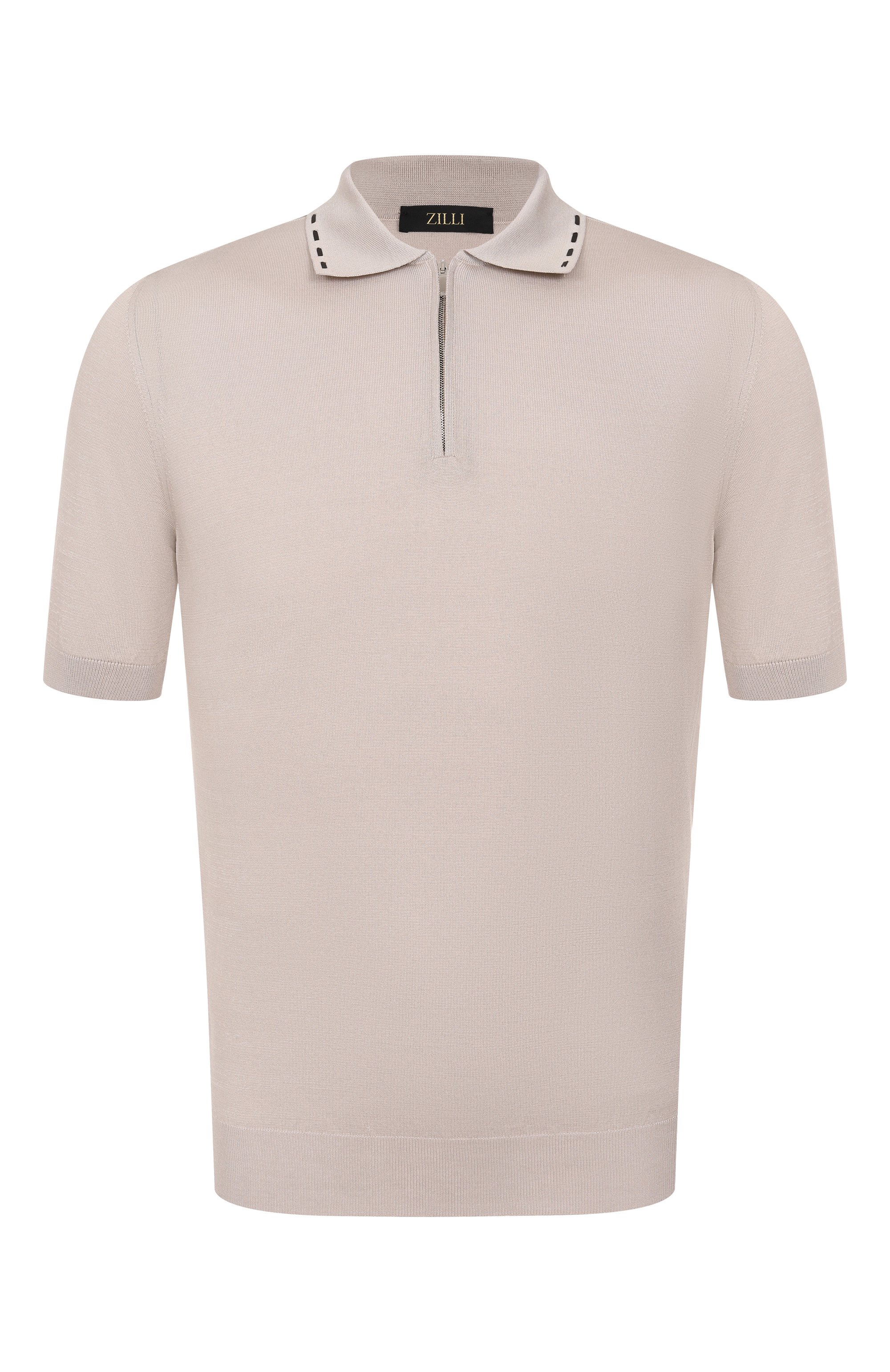 Поло из хлопка и шелка ZILLI, арт. KZP002M0144VRIS00, фото 1