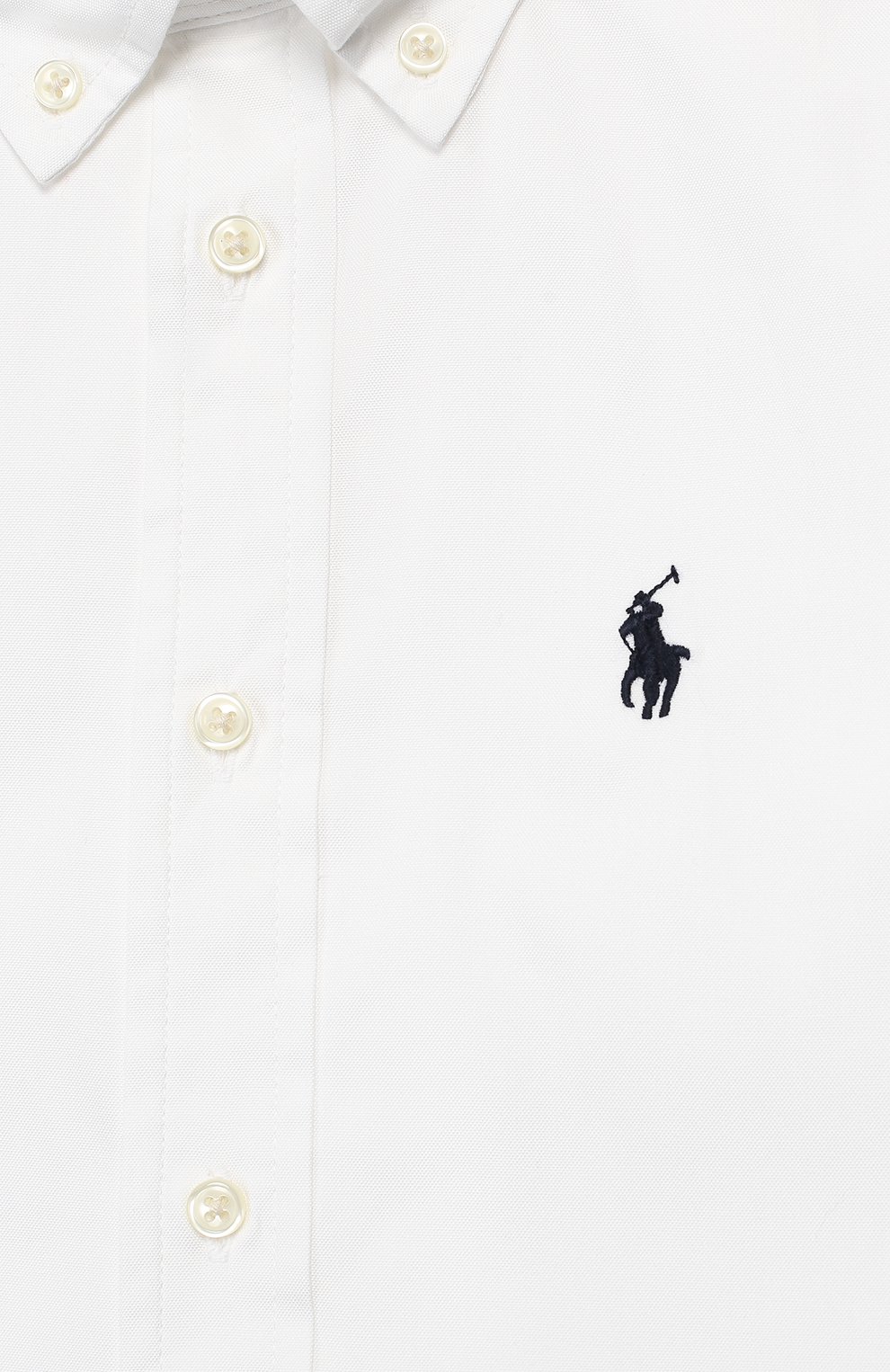 Хлопковая рубашка с воротником button down RALPH LAUREN, арт. 322600259, фото 3