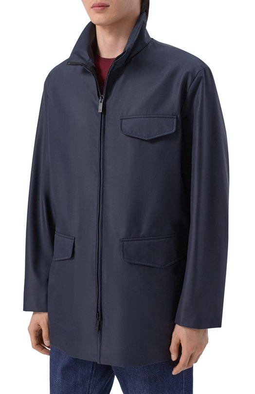 Шелковая куртка Giorgio Armani GM003080/TE20104 Синий  GM003080/TE20104 Фото 3