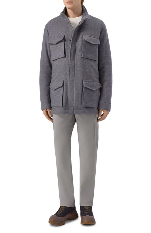 Текстильные кроссовки Loro Piana FA00840 Коричневый  FA00840 Фото 2