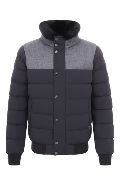 Мужской пуховый бомбер с меховым воротником HETREGO, арт. 8P512R/B0RIS