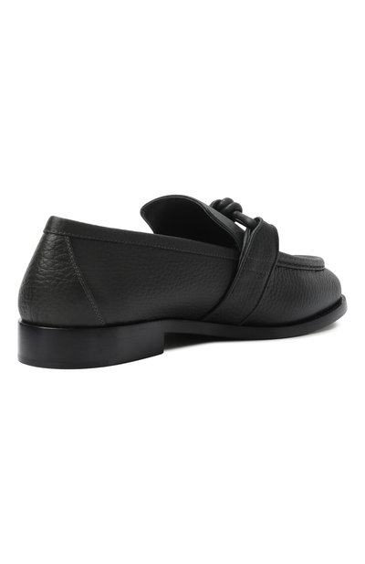 Кожаные лоферы astaire BOTTEGA VENETA темно-зеленого цвета по цене 121500 руб., арт. 796445/V3XP0, фото 4 Кожаные лоферы astaire BOTTEGA VENETA, арт. 796445/V3XP0, фото 4