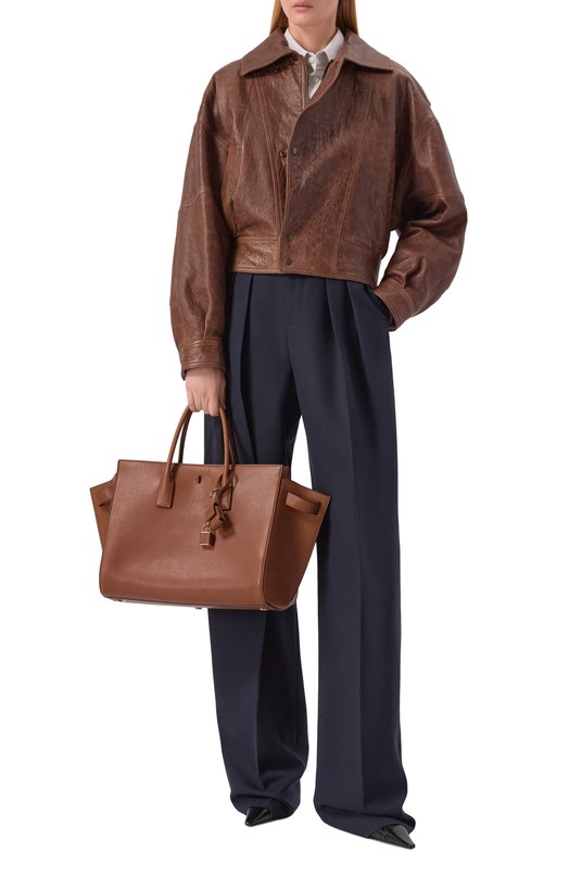 Сумка Sac de Jour large Saint Laurent 861230/AAGD1 Коричневый  861230/AAGD1 Фото 3
