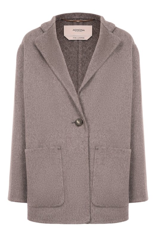 Кашемировое полупальто Agnona TF1005E/D7028E Бежевый TF1005E/D7028E