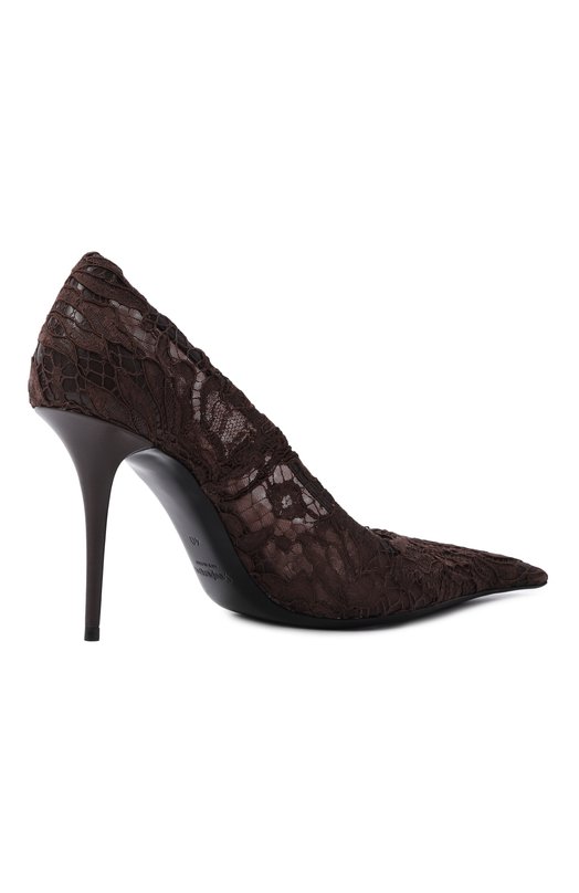 Текстильные туфли Thierry 95 Saint Laurent 853179/AAE9M Коричневый  853179/AAE9M Фото 5