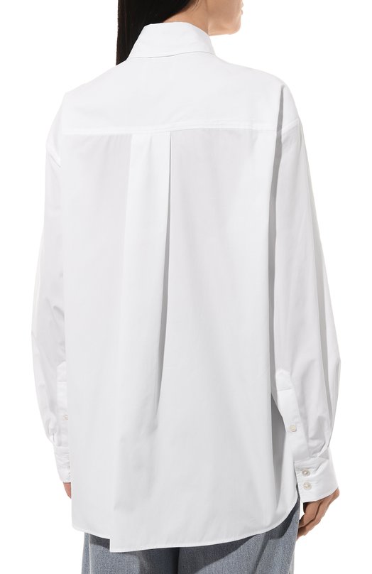 Хлопковая рубашка Isabel Marant 24ACH0177FAB1I01I Белый  24ACH0177FAB1I01I Фото 4