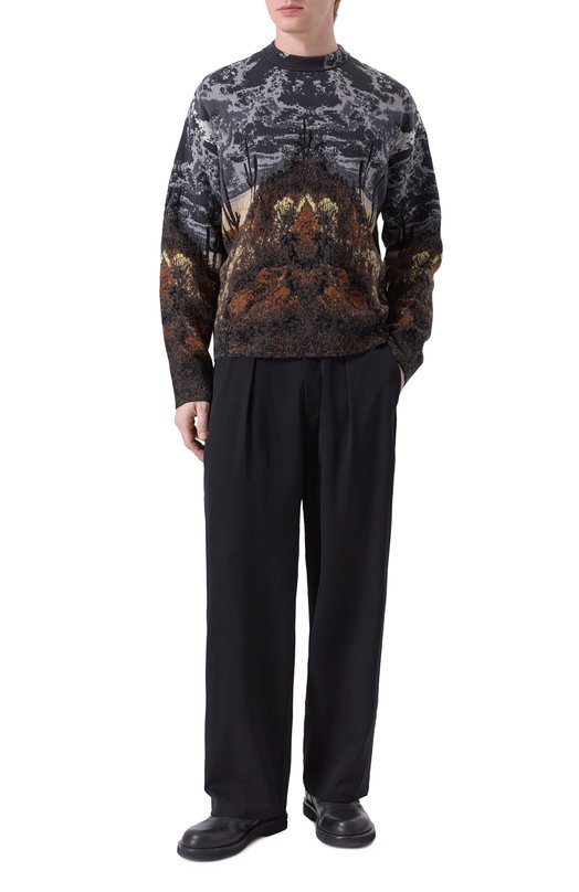 Шерстяные брюки Attachment AP52-014 Чёрный  AP52-014 Фото 2