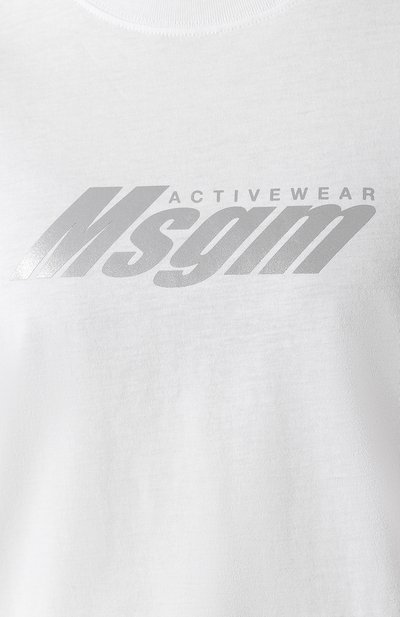 Хлопковая футболка MSGM, арт. 2845MDM12 207228, фото 5