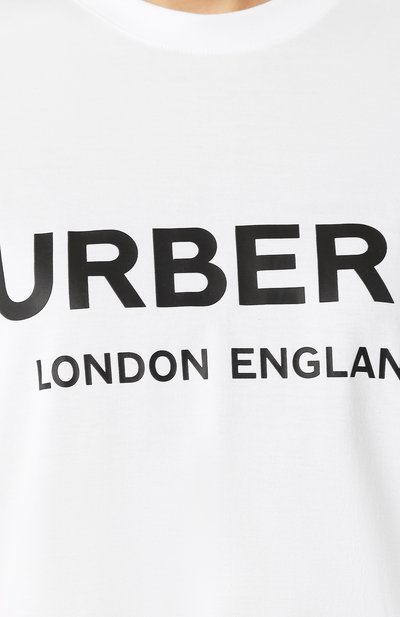 Хлопковая футболка BURBERRY, арт. 8012560, фото 5