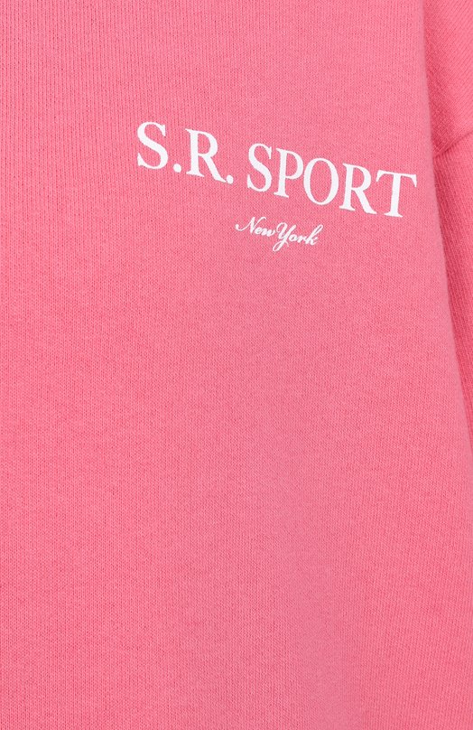 Хлопковый свитшот Sporty and Rich ST071612201P139 Розовый  ST071612201P139 Фото 6