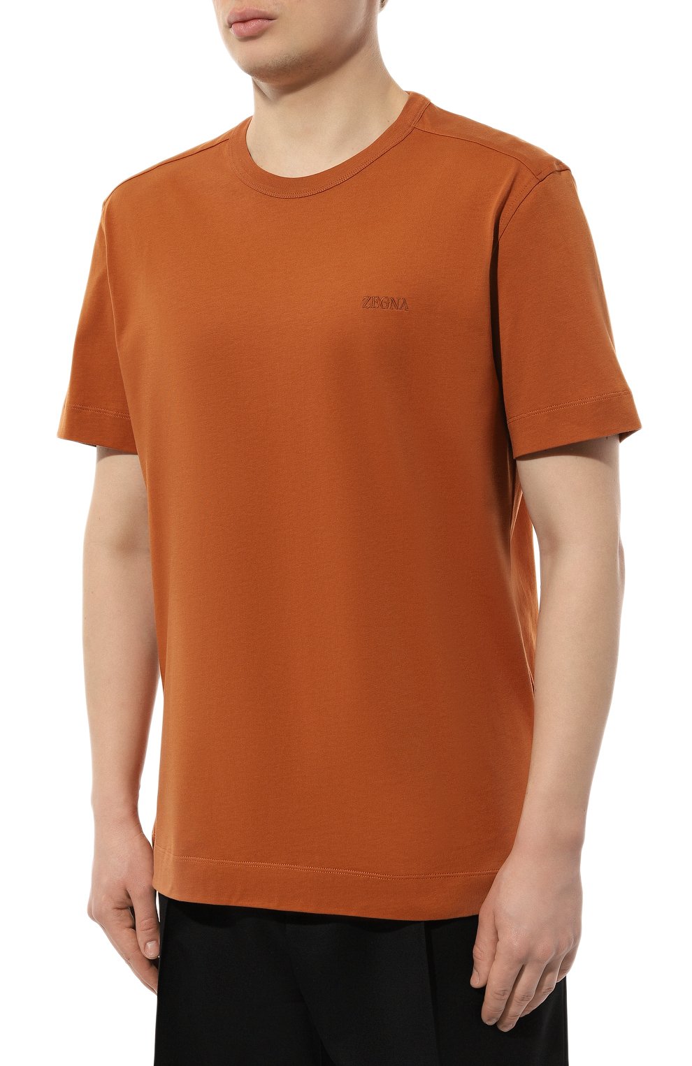 Хлопковая футболка ZEGNA, арт. UD360A7/D760, фото 3