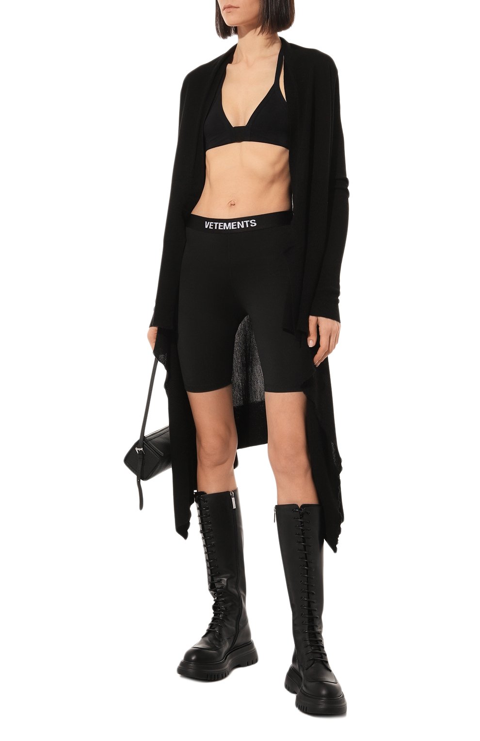 Шерстяной кардиган RICK OWENS черного цвета по цене 71850 руб., арт. RP01C5643/M, фото 2 Шерстяной кардиган RICK OWENS, арт. RP01C5643/M, фото 2