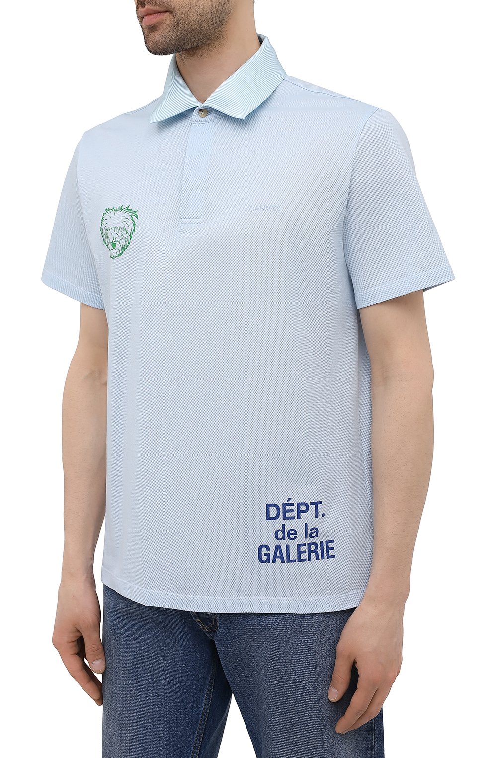 Хлопковое поло lanvin x gallery dept LANVIN, арт. RM-PL0002-J084-E21, фото 3