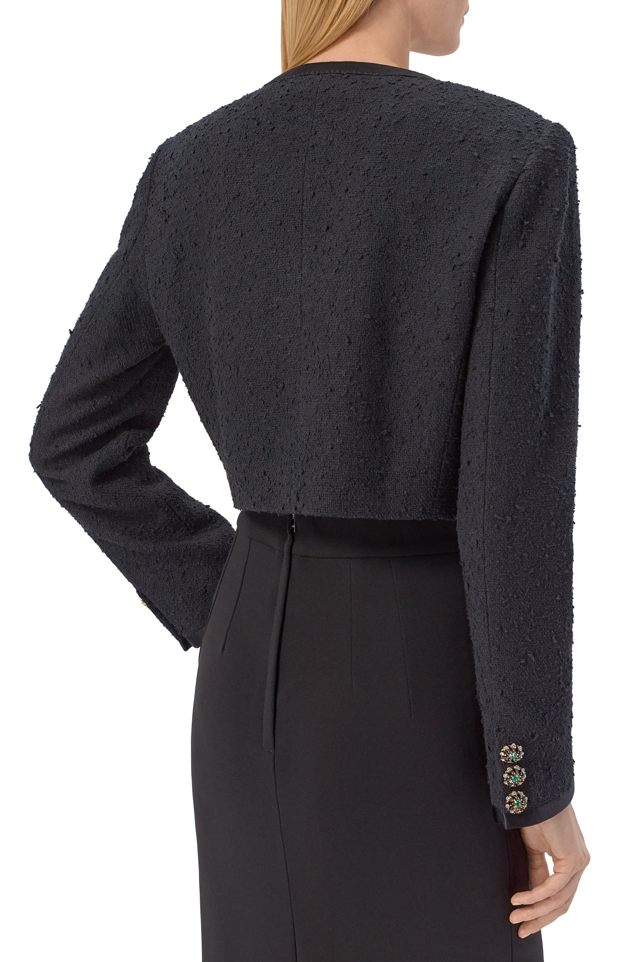 Жакет из хлопка и шелка DOLCE & GABBANA, арт. F27IHZ/HUMWJ, фото 4