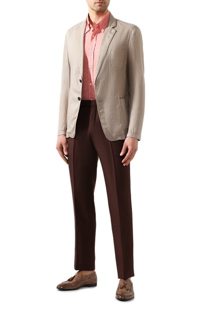 Льняная рубашка BRUNELLO CUCINELLI, арт. MB6080038, фото 2