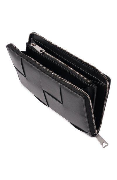 Кожаное портмоне BOTTEGA VENETA черного цвета по цене 126500 руб., арт. 748054/V47V1, фото 3 Кожаное портмоне BOTTEGA VENETA, арт. 748054/V47V1, фото 3