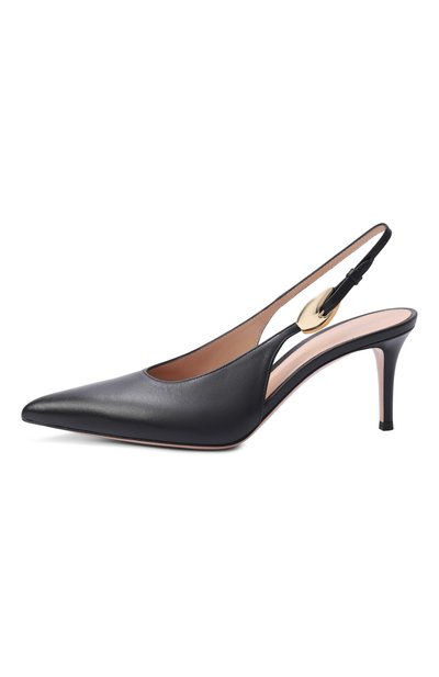 Кожаные туфли GIANVITO ROSSI черного цвета по цене 125500 руб., арт. G95635.70RIC.NAPNER0, фото 4 Кожаные туфли GIANVITO ROSSI, арт. G95635.70RIC.NAPNER0, фото 4