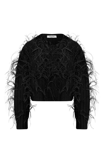 Женский свитер из смеси шерсти и кашемира VALENTINO, арт. SB0KCA74513