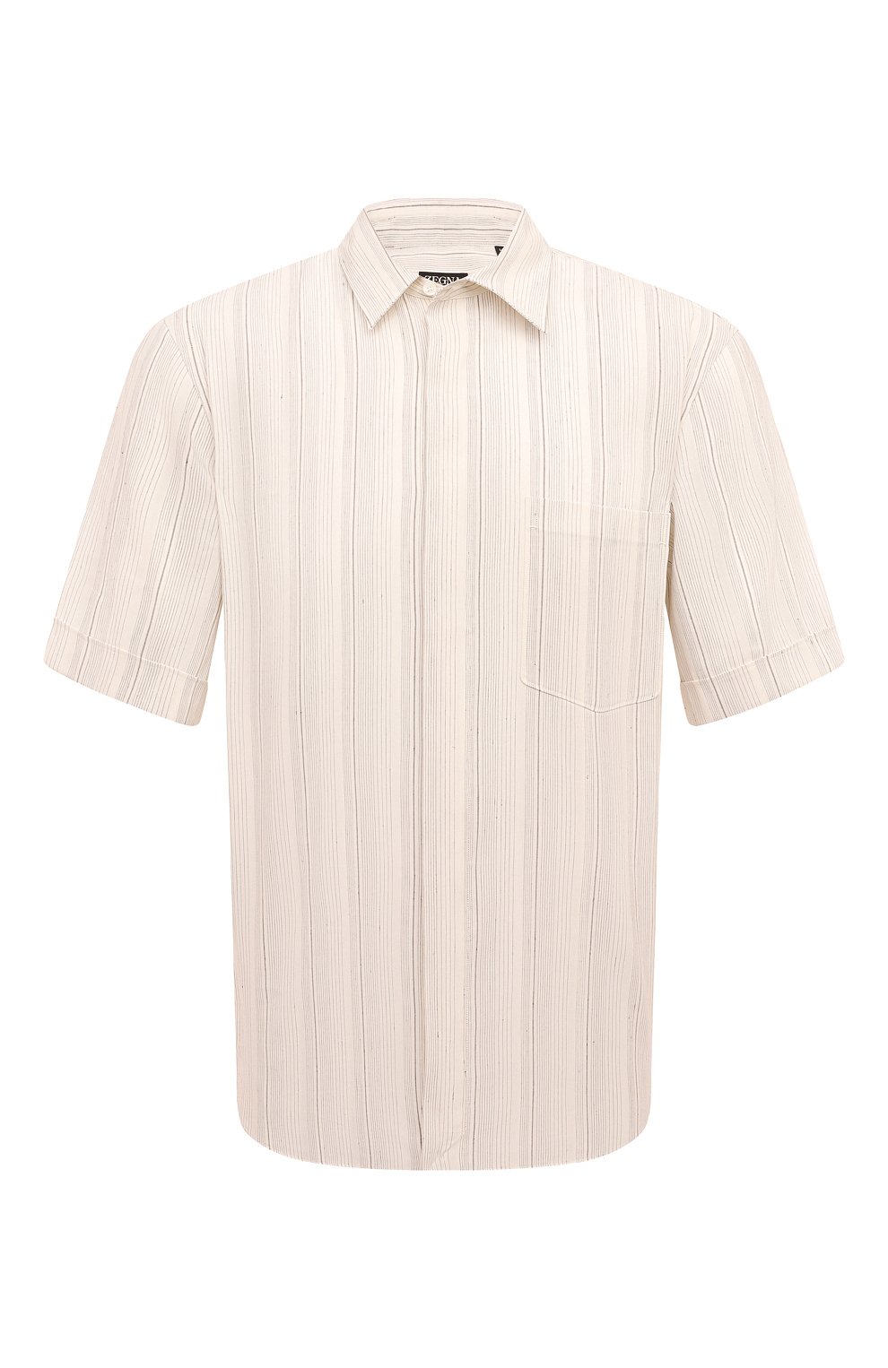 Рубашка изо льна и шелка ZEGNA, арт. UDX45A7/SCP7, фото 1