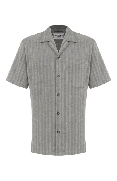 Рубашка из хлопка и льна ICEBERG, арт. G080/0140, фото 1