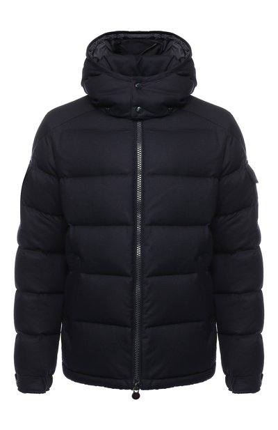 Пуховик mongenevre на молнии с капюшоном MONCLER темно-синего цвета по цене 139000 руб., арт. D2-091-40338-05-54272, фото 1 Пуховик mongenevre на молнии с капюшоном MONCLER, арт. D2-091-40338-05-54272, фото 1