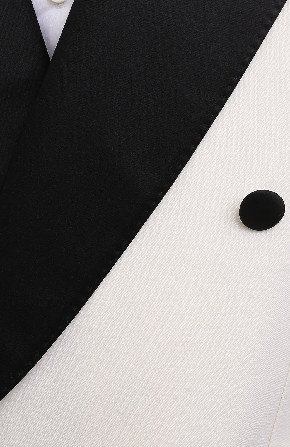 Смокинг из шерсти и шелка DOLCE & GABBANA белого цвета по цене 323500 руб., арт. GKHYMT/FUBE7, фото 6 Смокинг из шерсти и шелка DOLCE & GABBANA, арт. GKHYMT/FUBE7, фото 6