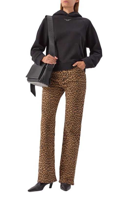 Хлопковое худи Zadig and Voltaire JWSS00600 Чёрный  JWSS00600 Фото 2