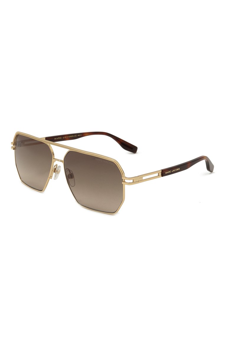 Женские солнцезащитные очки MARC JACOBS (THE) кори�чневого цвета, арт. MARC 584 J5G | Фото 1 (Материал: Металл; Тип очков: С/з; Кросс-КТ: С/з-унисекс; Нос: Не проставлено; Региональные ограничения белый список (Axapta Mercury): Не проставлено; Оптика Гендер: оптика-унисекс; Очки форма: Авиаторы)