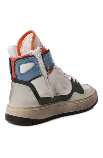 Кожаные кеды DSQUARED2, арт. 80241/VAR2/28-35, фото 3