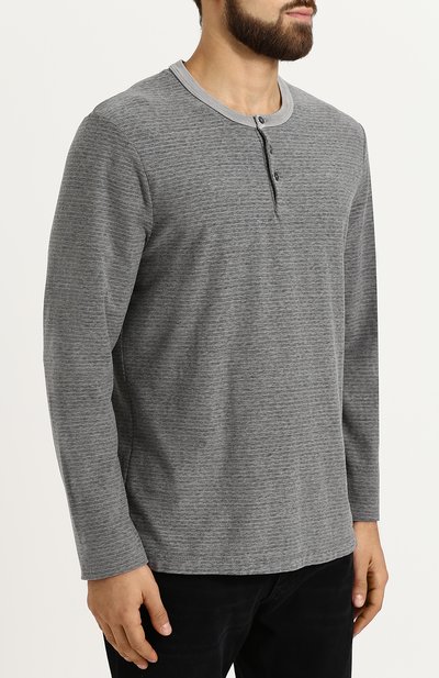 Хлопковый лонгслив хенли JAMES PERSE, арт. MRMS3181, фото 3