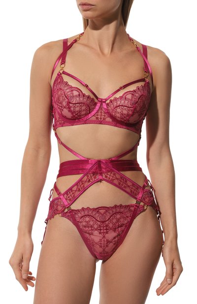 Пояс для чулок BORDELLE малинового цвета по цене 67300 руб., арт. MARI SUSPENDER HARNESS, фото 2 Пояс для чулок BORDELLE, арт. MARI SUSPENDER HARNESS, фото 2