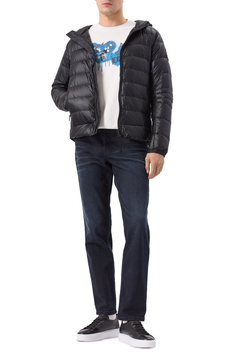 Мужская пуховая куртка crofton CANADA GOOSE черного цвета, арт. 2227MB | Фото 2 (Рукава: Длинные; Материал сплава: Проставлено; Длина (верхняя одежда): Короткие; Драгоценные камни: Проставлено; Материал подклада: Синтетический материал; Мужское Кросс-КТ: утепленные куртки; Стили: Кэжуэл; Кросс-КТ: Куртка, Утепленные; Материал внешний: Синтетический материал)