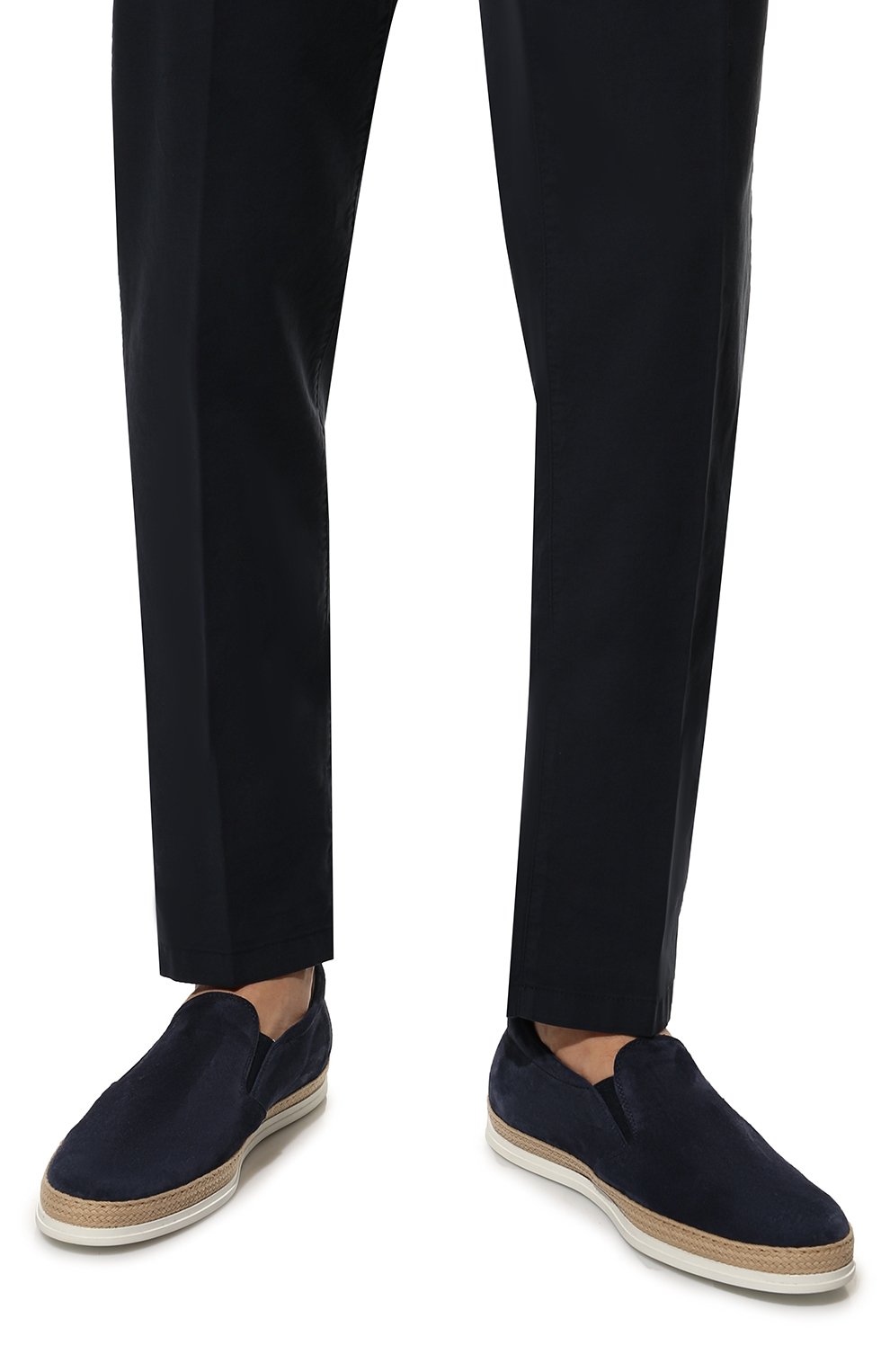 Замшевые слипоны gomma rafia TOD’S, арт. XXM0TV0K900RE0, фото 3