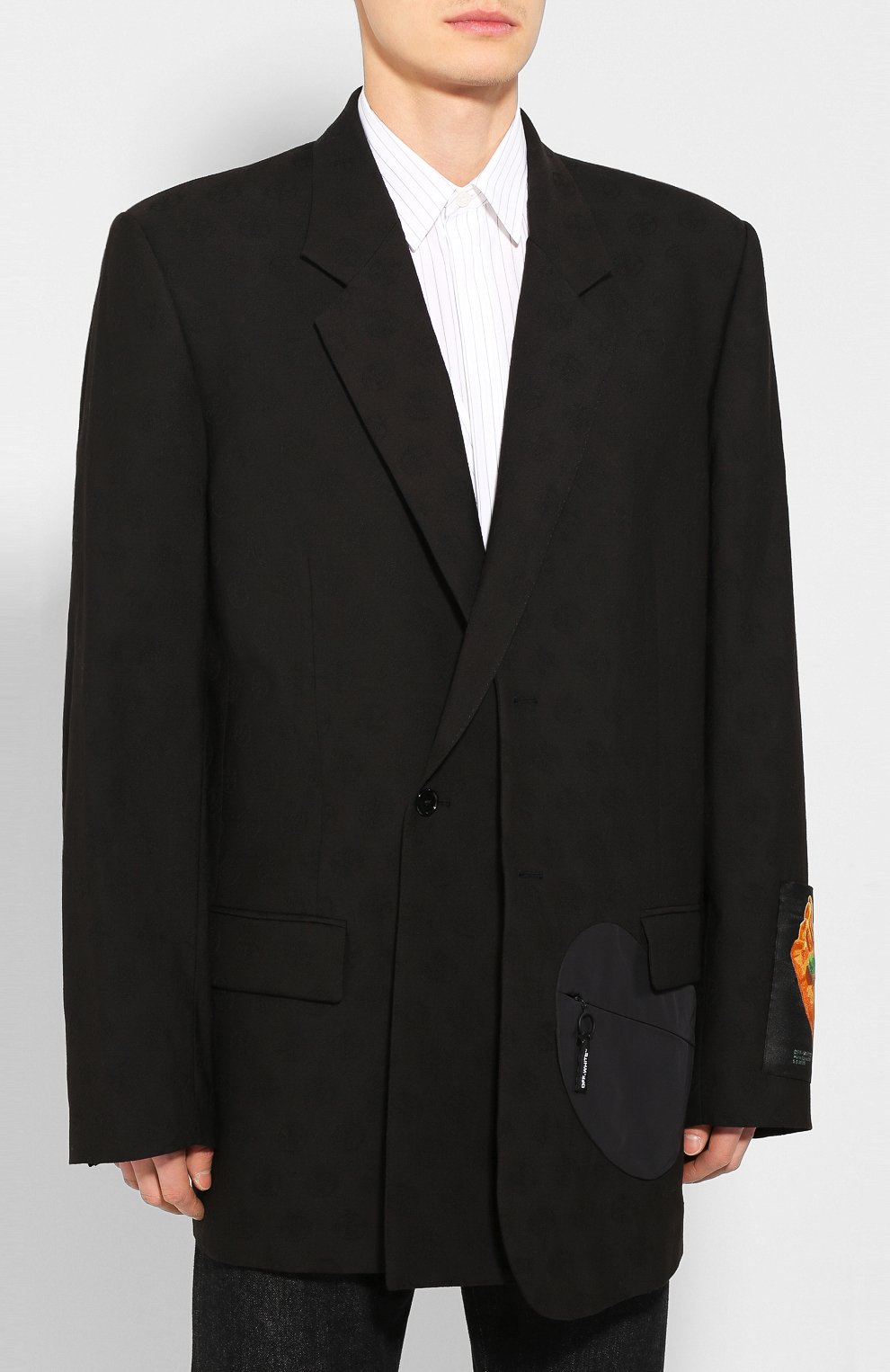 Шерстяной пиджак OFF-WHITE, арт. 0MEF048R20G860131088, фото 3