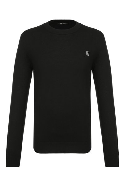 Мужской джемпер из шелка и хлопка BALMAIN, арт. GH1KD000/KJ53