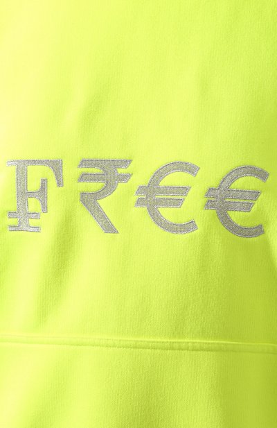 Худи VETEMENTS, арт. SS20TR154 1607/W/FLU0 YELL0W, фото 5
