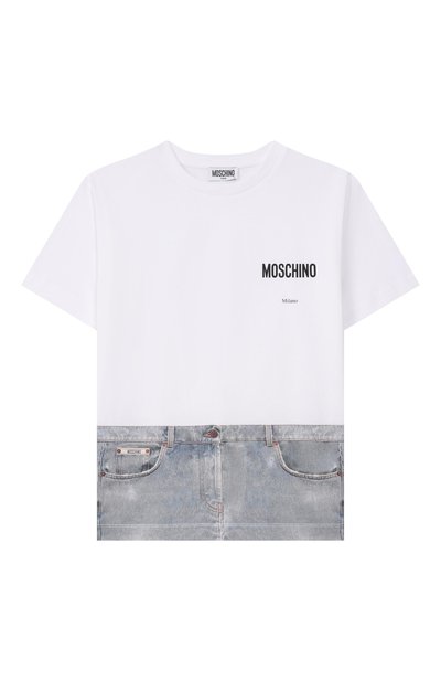 Хлопковая футболка MOSCHINO, арт. H7M05G/LAA02_001