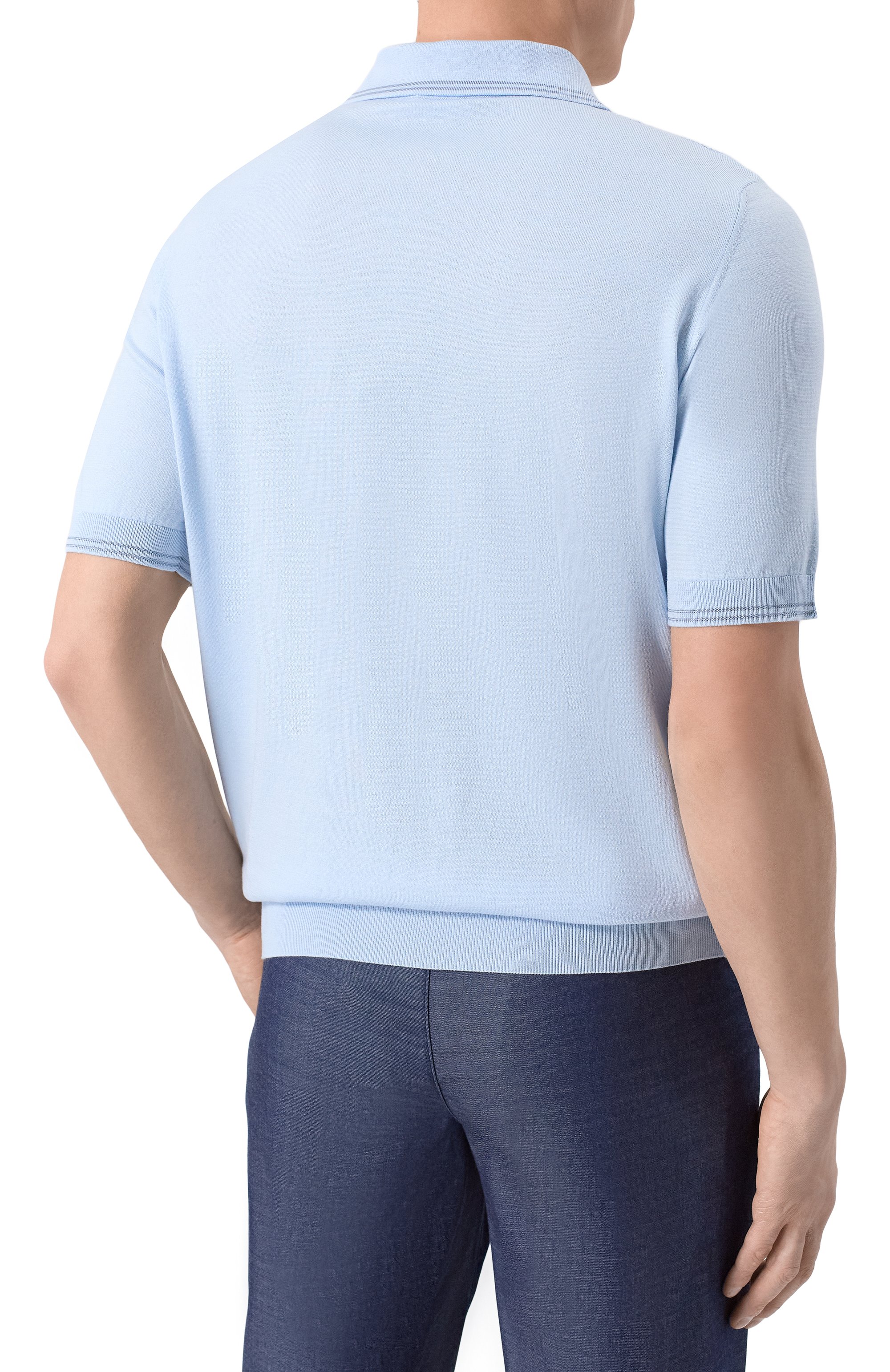 Поло из шелка и хлопка MVST, арт. M26.CSM.K426, фото 4