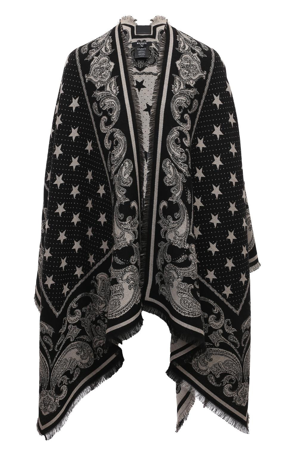 Пончо из вискозы и шерсти BALMAIN, арт. CF1XL065/VE34., фото 1