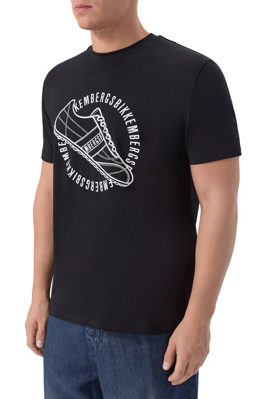 Хлопковая футболка Dirk Bikkembergs BMT1578 Чёрный  BMT1578 Фото 3